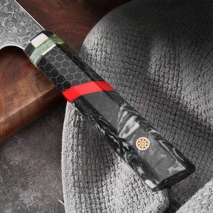 Produttore Vg10 damasco acciaio coltello da Chef con manico a nido d'ape cucina universale e coltello da frutta per uso domestico in resina in metallo - Product Image 2
