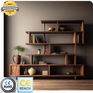 Phong cách bằng gỗ không thường xuyên cổ khung gỗ rắn Trung Quốc Zen Kệ Sách Trang trí kệ cổ - Product Image 1