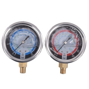 하이 퀄리티 63mm 스테인리스 스틸 글리세린 고저 냉매 압력 게이지 - Product Image 2