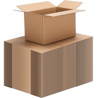 Cajas de Envío Corrugadas Grandes Personalizadas, Caja de Cartón Marrón Resistente, Cajas de Embalaje para Mudanza y Almacenamiento