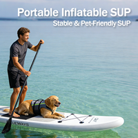 Planche de paddle gonflable tout-en-un de haute qualité avec pompe, aileron et construction en PVC durable pour les eaux océaniques