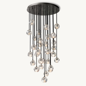 K9 Çok Satan Özelleştirilebilir Lüks Avize Oda Yemek Odası Modern Aydınlatma Armatürleri Kristal Lamba Boule De Cristal Şeffaf Cam - Product Image 3