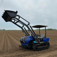 Tracteur à chenilles en caoutchouc ORSON 50HP, puissance élevée, utilisation facile pour l'agriculture sur terres arides et rizières, vente en gros d'usine