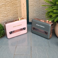 Lecteur de cassette Walkman rétro Fortune HXD-N82, couleur rose transparente, vente en gros, dropshipping
