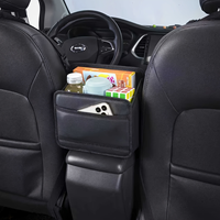 Sac de rangement pliable en cuir pour siège de voiture, organisateur de voiture lavable à grande capacité, accessoires universels pour voiture