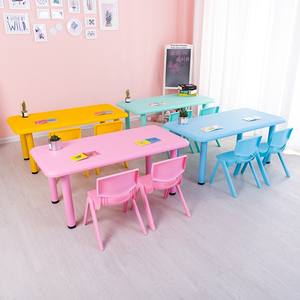 Table d'<span class=keywords><strong>enfant</strong></span> <span class=keywords><strong>pas</strong></span> chère pour la maternelle, table en plastique durable pour enfants, table de fête pour enfants, <span class=keywords><strong>bureau</strong></span> de classe pour la garderie - Product Image 2