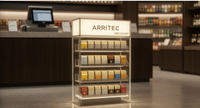 Présentoir à cigarettes en acrylique avec LED, vitrine pour magasin de tabac, présentoir en acrylique avec éclairage LED