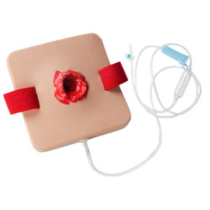 نموذج تمرين الممرضات الدارهمي ، محاكاة الجروح بطلقات نارية سيليكون مع ضمادة دم ، منتج علمي طبي - Product Image 1