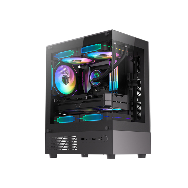 Liquid Cooling Support up to 240mm Radiator Cpu Cabinet Gaming Spacious Design case Computer Gaming