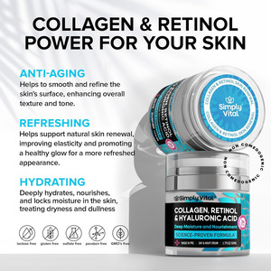 Creme Hidratante e Nutritivo para Rosto e Pescoço SimplyVital com Colágeno, Retinol, Ácido Hialurônico, Niacinamida e Manteiga de Karité - Product Image 2