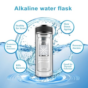 Haut <span class=keywords><strong>pH</strong></span> 9.5 ballon d'eau alcaline équilibre alcalin ioniseur filtre bouteille Nano tasse d'eau générateur d'hydrogène bouteille d'eau - Product Image 2
