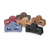 Barrettes à cheveux extensibles en plastique, motif géométrique, couleur unie, pour queue de cheval, accessoires pour femmes, coiffure