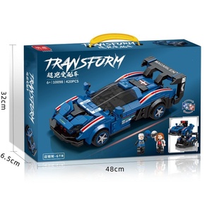 Jouets en gros : Voiture de course <span class=keywords><strong>robot</strong></span> compatible avec les briques, petites pièces, jouets DIY pour enfants, 4 supercars <span class=keywords><strong>à</strong></span> assembler - Product Image 1