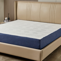 Colchón Moderno de Lujo con Cabecera, Certipur-US, de Espuma Viscoelástica con Resorte, Látex Natural y Algodón Suave, Rectangular, Tamaños Queen, Twin XL
