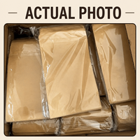 Sachet Doypack Personnalisé en Papier Kraft Anti-humidité avec Fenêtre Mate et Fermeture Zip Refermable pour Emballage Alimentaire (Noix, Café, Thé)