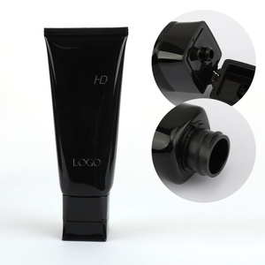 Tubo de Plástico Suave Personalizado al por Mayor para Loción, Exfoliante Corporal, Suero, Tubo Vacío de Calidad con Logotipo Impreso en Negro y Tapa de Rosca para el Cuidado de la Piel - Product Image 3