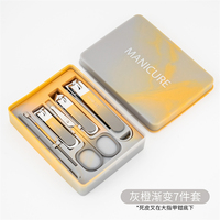 WELLFLYER MS-1100 professionnel manucure pédicure Kit en acier inoxydable coupe-ongles ensemble de ciseaux soins des ongles de précision outils de toilettage