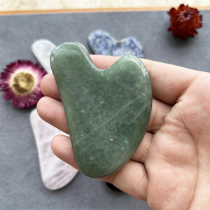 Tabla de Gua Sha de Cuarzo Rosa Natural y Amatista, Raspadores de Cristal para Belleza y Relajación, Placa de Feng Shui para el Cuidado de los Ojos, Herramienta de Masaje Facial de Ágata - Product Image 3