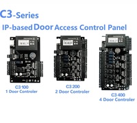 Panel de Control de Acceso ZK C3-400 Basado en IP, TCP/IP, Wiegand, Tarjeta RFID, Controlador para 4 Puertas, Sistema de Control de Acceso ZK