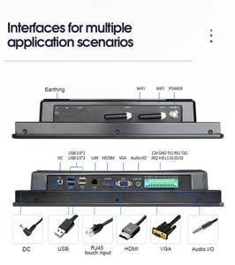 All-in-One Máy tính siêu mỏng 15 inch màn hình cảm ứng công nghiệp <span class=keywords><strong>PC</strong></span> điều khiển nhúng SSD Win10 i3 i5 i7 máy tính công nghiệp - Product Image 4