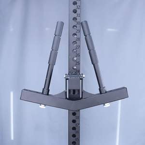Barra per Dip a Y Resistente con Impugnatura Regolabile Monopezzo, Pieghevole a 180 Gradi, per Attacchi Fitness Power Rack - Product Image 5