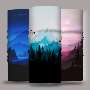 Velo de protección solar de verano para deportes al aire libre para hombres <span class=keywords><strong>y</strong></span> mujeres, conjunto de bufanda con capucha de seda helada para montar, pescar, mascarilla mágica con estampado - Product Image 1