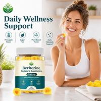 Bonbons gommeux liposomaux végétaliens ODM OEM à la berbérine, au melon amer et à la feuille de cannelle pour améliorer l'immunité – Complément bien-être naturel personnalisé