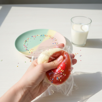Soufflé à la fraise TPR, jouet sensoriel souple et moelleux, nouveauté anti-stress, jouet sensoriel pour soulager l'anxiété, pour enfants et adultes