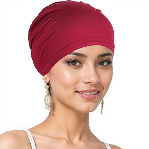 HLC Bonnet <span class=keywords><strong>Tube</strong></span> Intérieur Musulman Couleur Unie, Bandeau Élastique, Extensible et Respirant, Couverture Complète, Sous-Hijab - Product Image 3