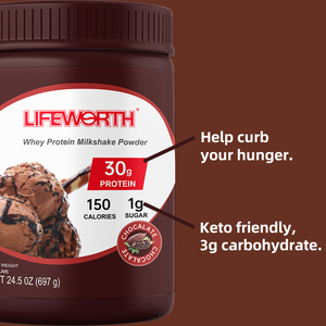 लाइफवर्थ ओम मट्ठा प्रोटीन दूध शेक पाउडर केटो फ्रेंडली ग्लूटेन फ्री - Product Image 4