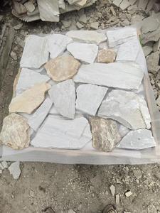 Pierre de parement naturelle blanche à <span class=keywords><strong>prix</strong></span> compétitif pour villas, revêtement extérieur en pierre de parement, panneaux de parement mural en pierre de parement à empilage sec, pierre de parement de type Fieldstone - Product Image 6