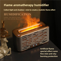 Humidificateur d'air 350 ml ultrasonique USB aromathérapie huile essentielle lampe 3D brume feu flamme diffuseur d'arômes humidificateur d'air