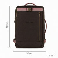 Sac à dos pour ordinateur portable imperméable en polyester avec compartiment pour ordinateur portable, unisexe, 0,62 kg, sac à dos de voyage d'affaires