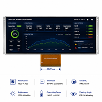 Módulo LCD TFT IPS de 15 Pulgadas, 1920*720, Doble LVDS HX82102-F, 1000 Nits, 60 Hz, AG70, Pantalla Antideslumbrante para Señalización Digital HMI Industrial