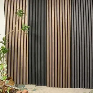 Panel wol kayu akustik untuk pasokan Hotel Panel akustik Panel wol kayu