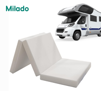 Colchón de espuma viscoelástica de refrigeración de Gel, portátil, plegable, para acampar, suelo plegable, impermeable, cama de espuma de Gel para adultos para RV, coche, viaje, Camper
