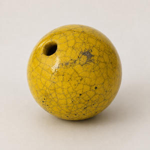 Vase en céramique jaune peint à la main, écologique, avec glaçure brillante, cuit à haute température, décoration de table moderne pour mariage - Product Image 4