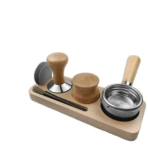 Tableros de almacenamiento de utensilios de café de madera para uso doméstico y comercial para cafeterías y dispensadores de accesorios para máquinas