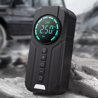 Bomba de Aire para Auto Integrada con Banco de Energía, Fuente de Alimentación de Emergencia, Arrancador de Batería Portátil Multifuncional