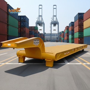 20 pieds Terminal Mafi Trailer Roll Trailer <span class=keywords><strong>Roro</strong></span> Roll Mafi Trailer avec plancher de bois - Product Image 1