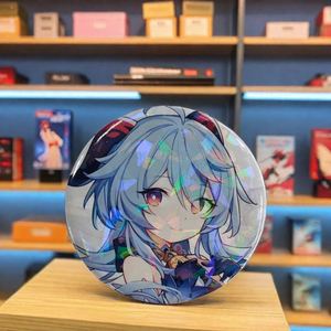 Custom Made Size 32mm 37mm 44mm 58mm Circle Tin Button Pin Lenticular Metal Tinplate Round Button Badges Anime for Shirt - Product Image 2