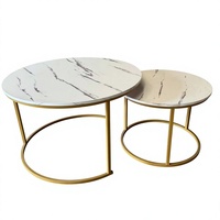 Table basse en gros, multifonctionnelle, emboîtable, pour salon, salle de réception de bureau, avec bordure imitation bois, plusieurs modèles