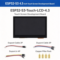 Carte de développement ESP32-S3 avec écran tactile capacitif de 4,3 pouces, résolution 800x480, processeur double cœur LX7 32 bits jusqu'à 240 MHz