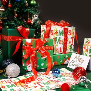 Wholesale Disposable 80g <b>Christmas</b> Art <b>Paper</b> 43*300cm Coated Silicone Virgin Gift Luxury Custom Packaging <b>Wrapping</b> <b>Paper</b> <b>Roll</b> - Product Image 4