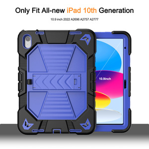 Funda protectora de silicona 3 en 1 anticolisión y resistente a caídas con soporte para iPad 10.ª generación 10.9 y 11.ª generación A16 - Product Image 2