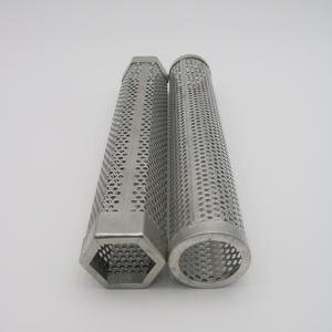 304 дымовая труба для барбекю из нержавеющей стали, бытовой металлический круглый генератор холодного дыма, шестиугольная 12-дюймовая дымовая трубка - Product Image 2