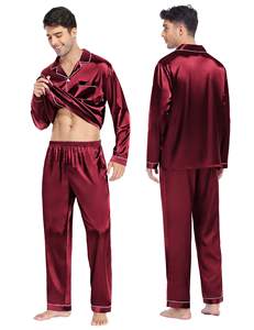 Winter Women <strong>Christmas</strong> Valentine's Day 2 Piece Set Family Matching Cute Cotton Satin Pjs Pijamas <strong>Pyjamas</strong> Pajamas Set for <strong>Couples</strong> - Product Image 2