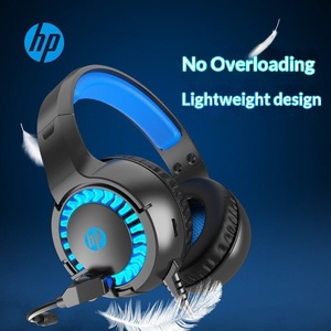 H.P DHE-8011U 3.5mm 7.1 Kablolu Kulak Üstü Işıklı Kulaklık Kulaklık Dinamik Sürücü Aktif Gürültü Azaltma 2m Kablo USB Arayüzü Cafe - Product Image 3