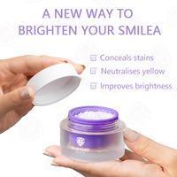 Produit Phare Kit 3 en 1 Personnalisé au Logo Mousse Dentifrice Blanchissante Violette et Poudre