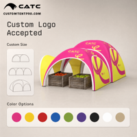 Tente publicitaire gonflable personnalisée CATC, résistante aux intempéries et aux UV, portable, pour événements et fêtes, avec souffleur et ensemble de piliers, certifiée CE